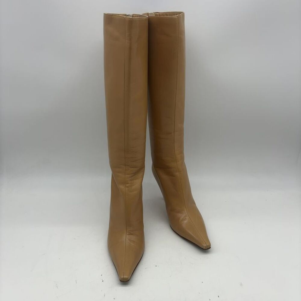 Jimmy Choo Vintage Camel Knee High Back Boots